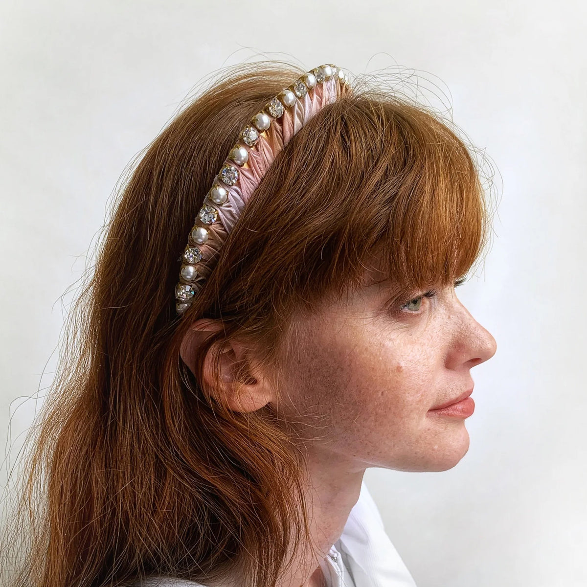 Lea Silk Pearl And Crystal Crown