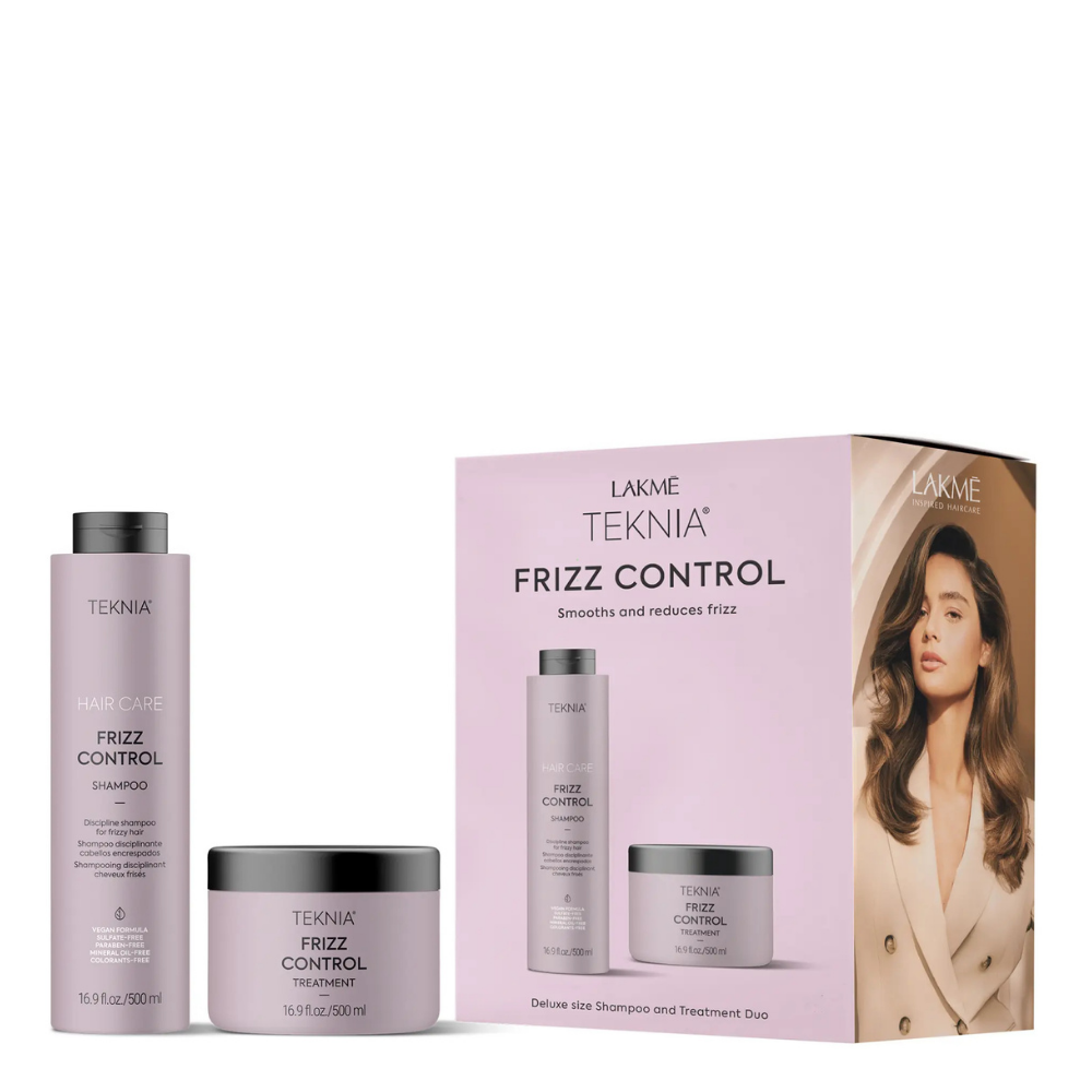 Frizz Control Smoothing Hair Pack Sulfate-Free Shampoo + Conditioner