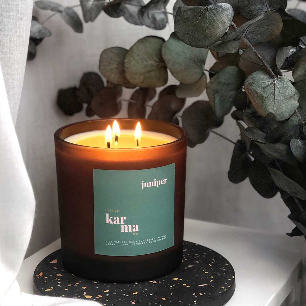 Juniper Signature Candle - Cedarwood + Evergreens