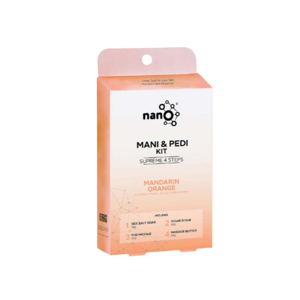 Mandarin Orange Mani &amp; Pedi Kit Supreme 4 Steps