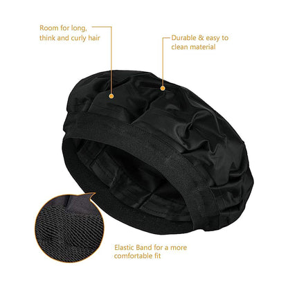قبعة جل قابلة للتسخين في الميكروويف للعناية العميقة بالشعر
