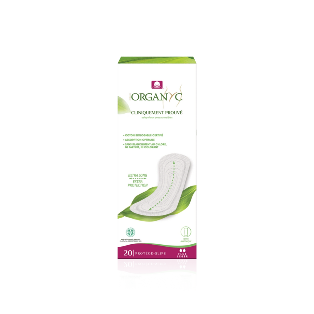 Maxi Flat Panty Liners - 100% Organic Cotton