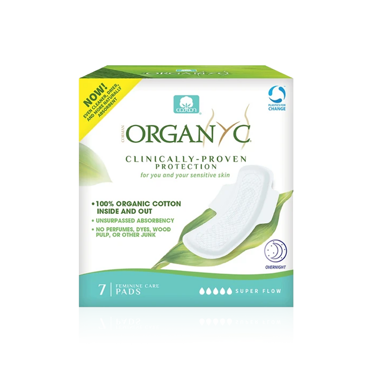 Overnight Feminine Pads - 100% Organic Cotton