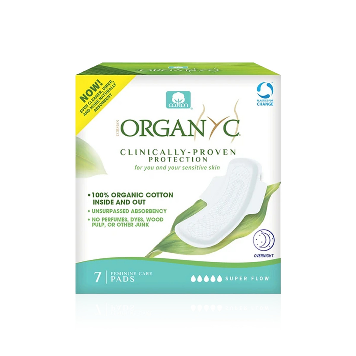 Overnight Feminine Pads - 100% Organic Cotton