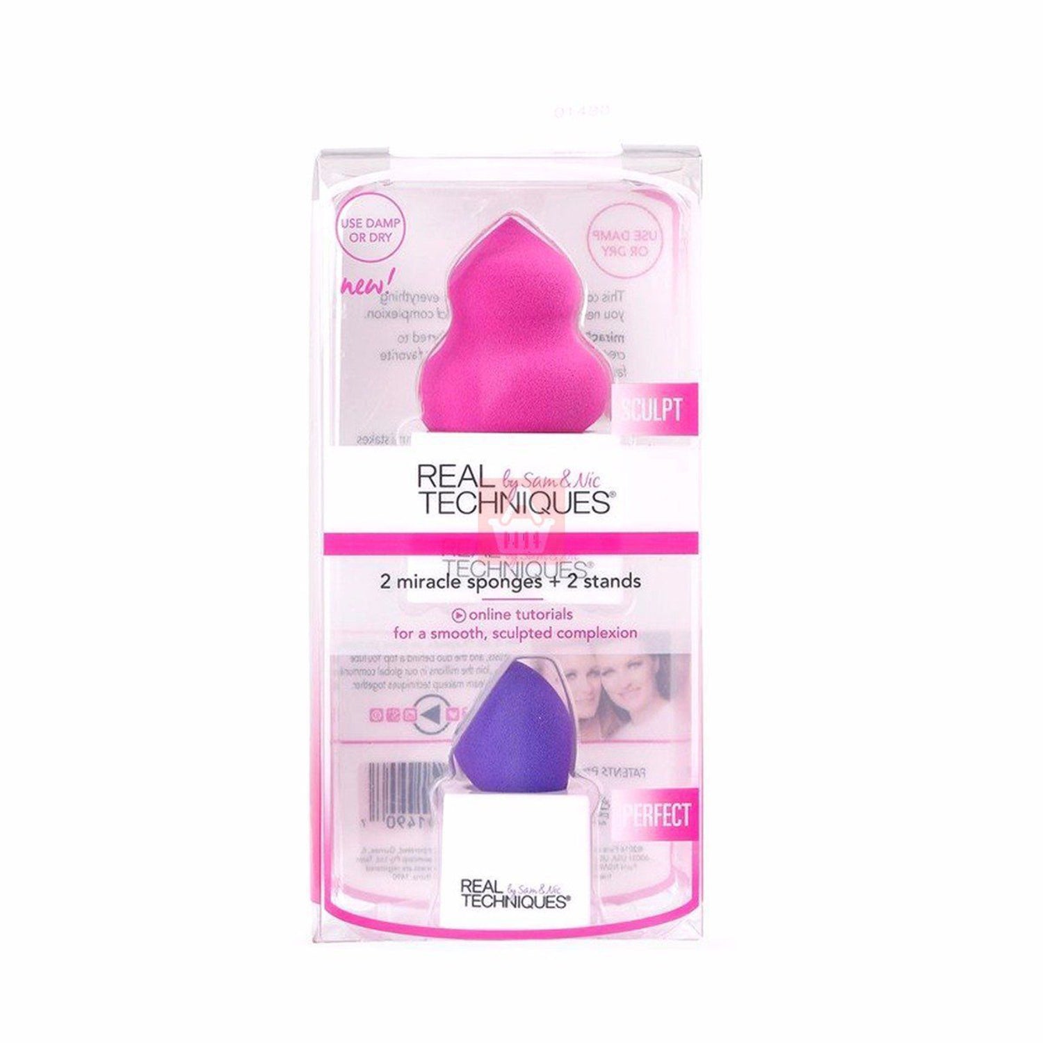 2 Miracle Sponges + 2 Stands