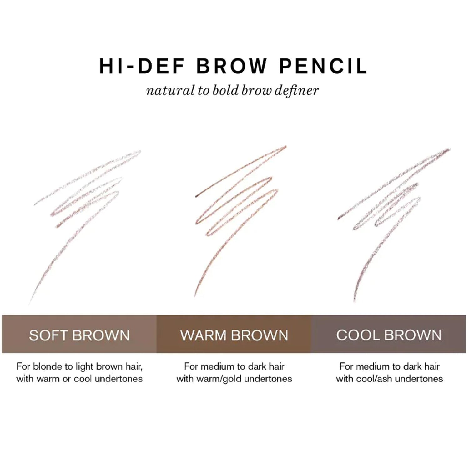 Hi-Def Brow Pencil Natural to Bold Brow Definer