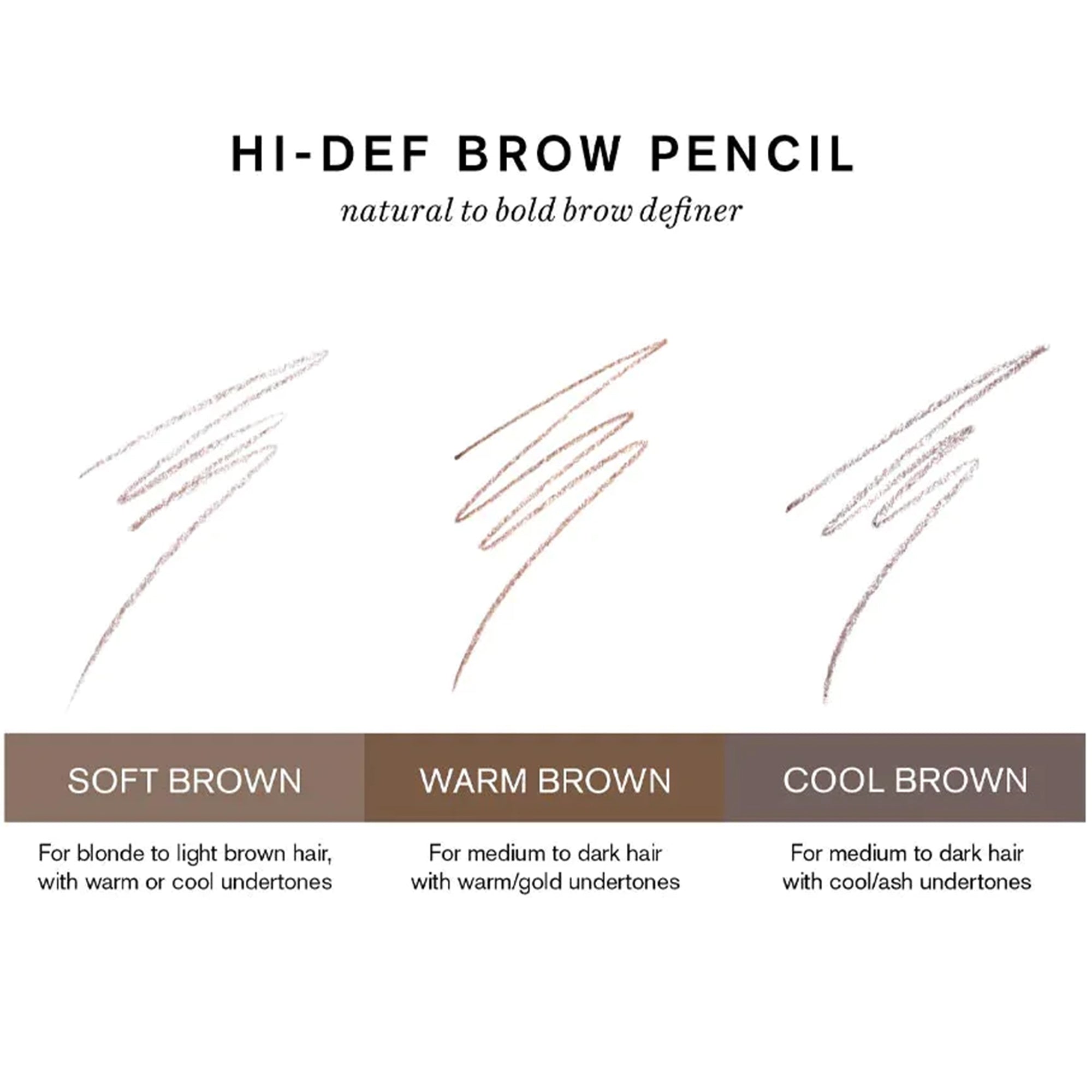 Hi-Def Brow Pencil Natural to Bold Brow Definer