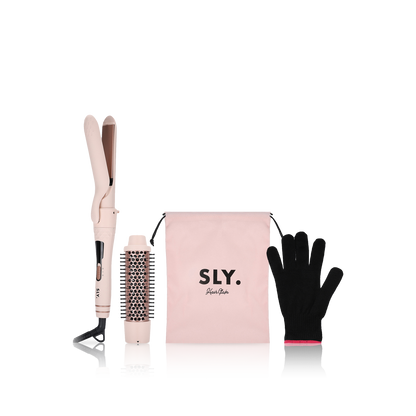 Curling Brush - Rose Pink Straightner &amp; Thermal Brush