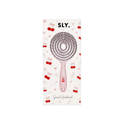 Cherry Spiral Hairbrush