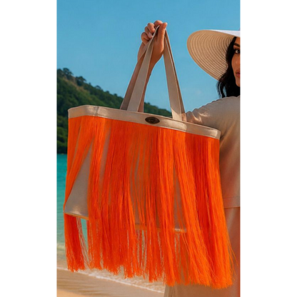 Victorian-Era Orange Cilia Bag