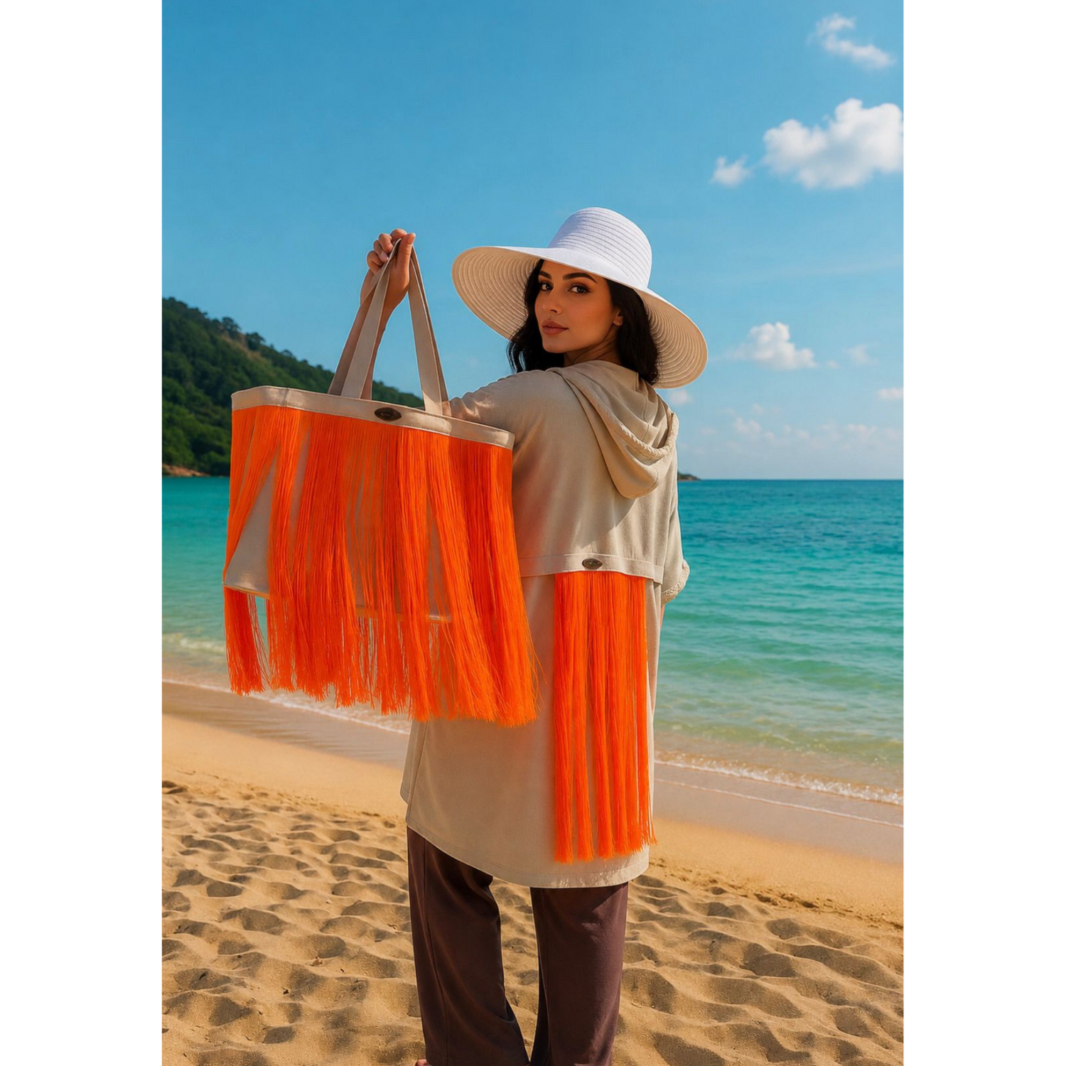 Victorian-Era Orange Cilia Pasht