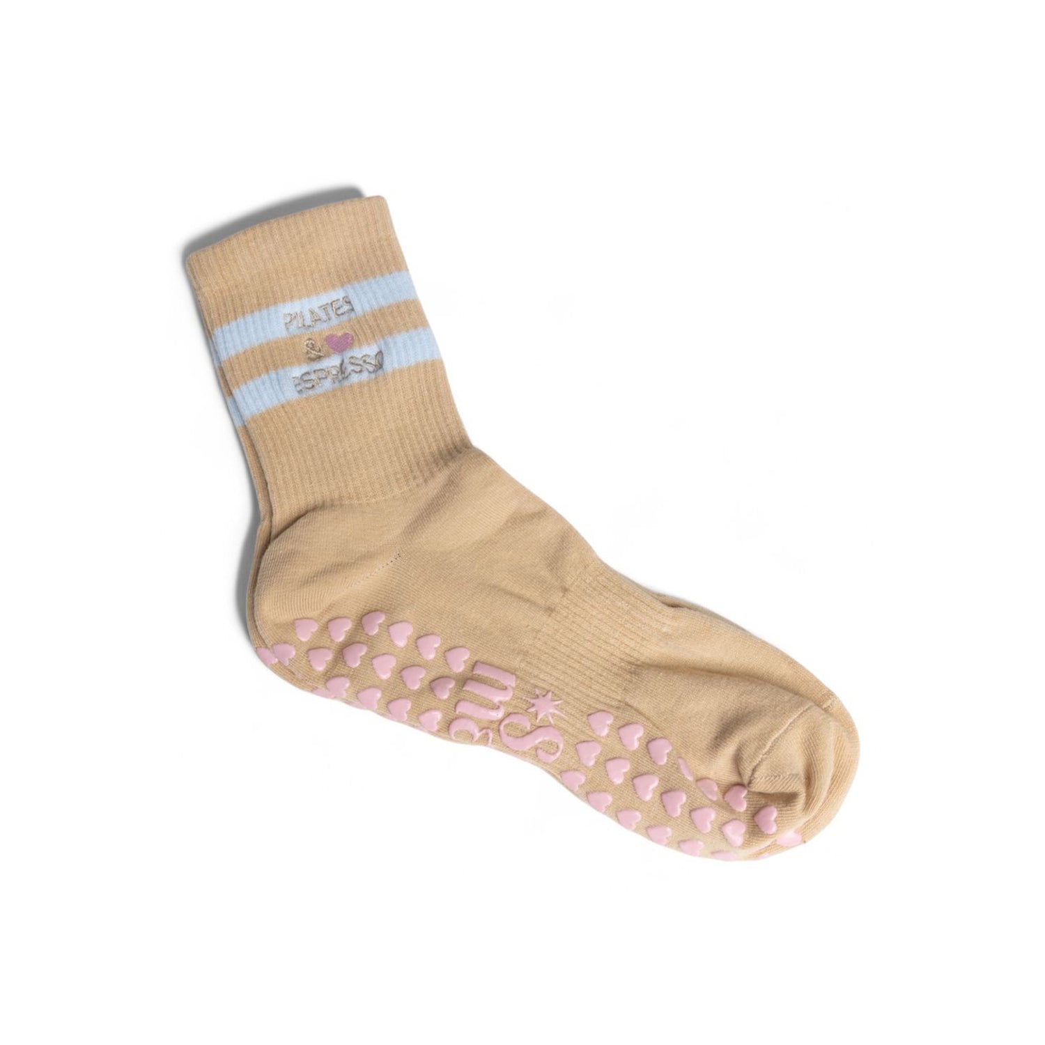 Pilates &amp; Espresso Grip Pilates Sock