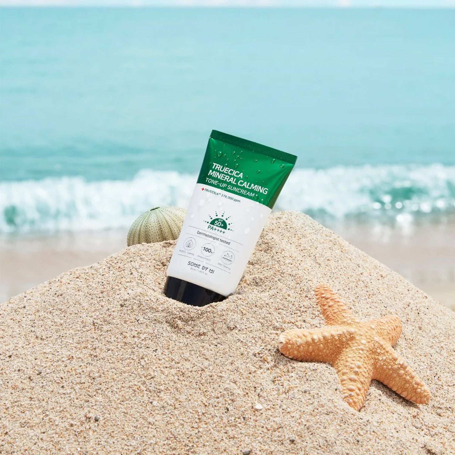 Snail Truecica Mineral Calming Tone-Up Suncream SPF50+