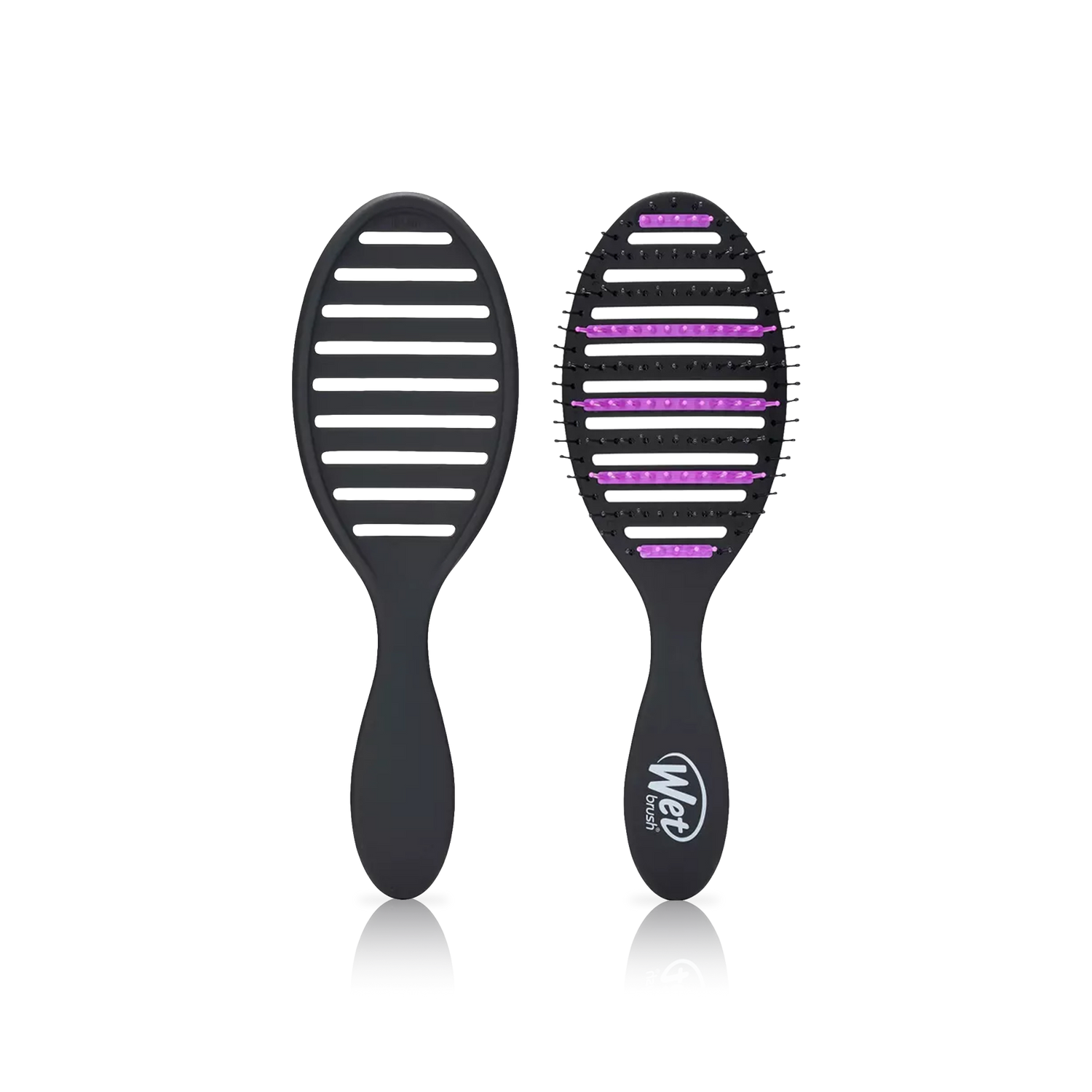 Charcoal Infused Speed Dry Hair Brush - Black &amp; Purple