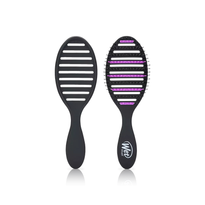 Charcoal Infused Speed Dry Hair Brush - Black &amp; Purple