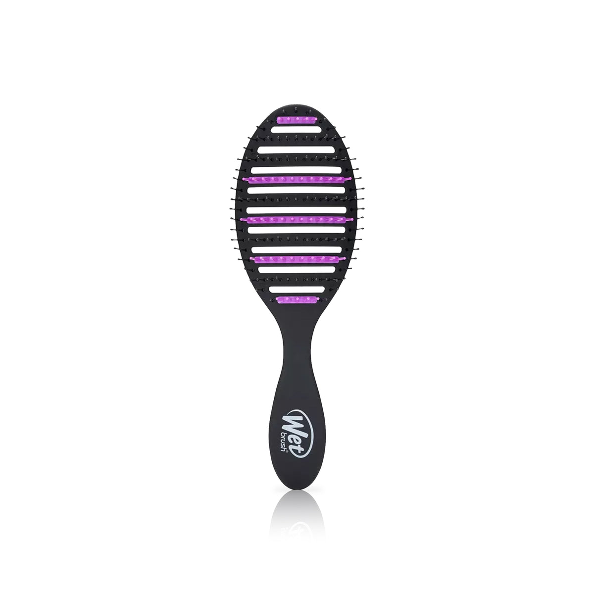 Charcoal Infused Speed Dry Hair Brush - Black & Purple