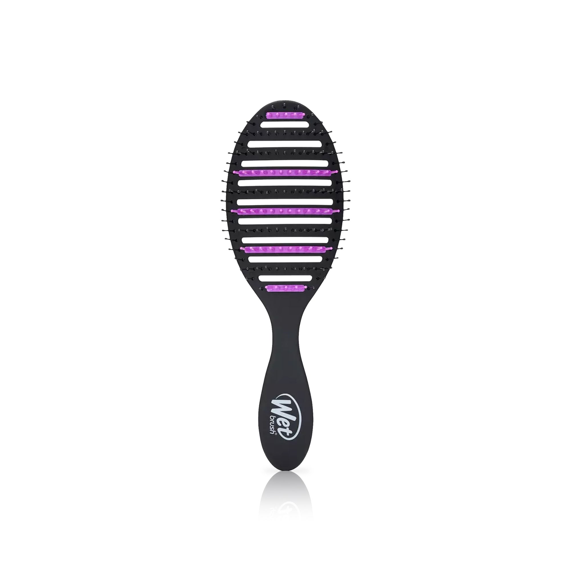 Charcoal Infused Speed Dry Hair Brush - Black &amp; Purple