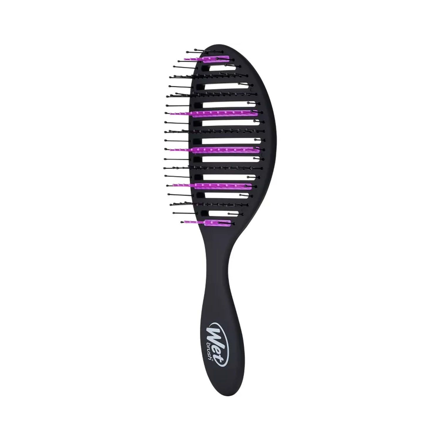 Charcoal Infused Speed Dry Hair Brush - Black &amp; Purple