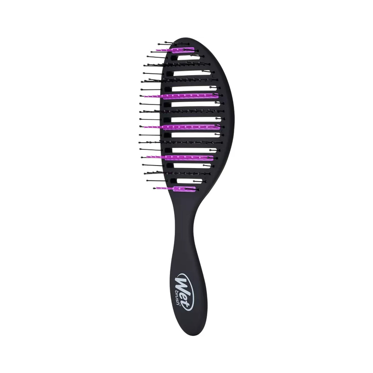 Charcoal Infused Speed Dry Hair Brush - Black & Purple