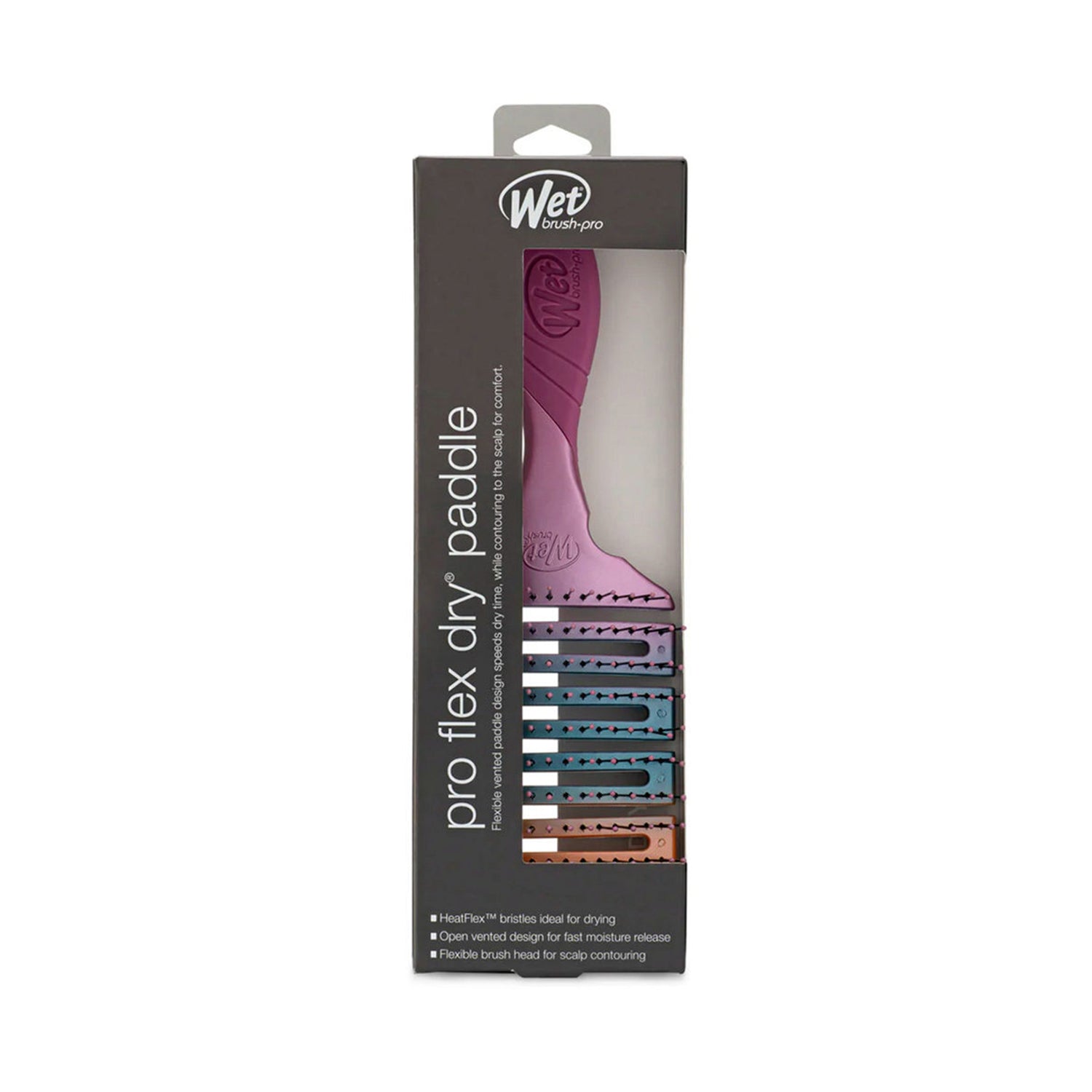 Pro Flex Dry Paddle Hair Brush - Purple Ombre