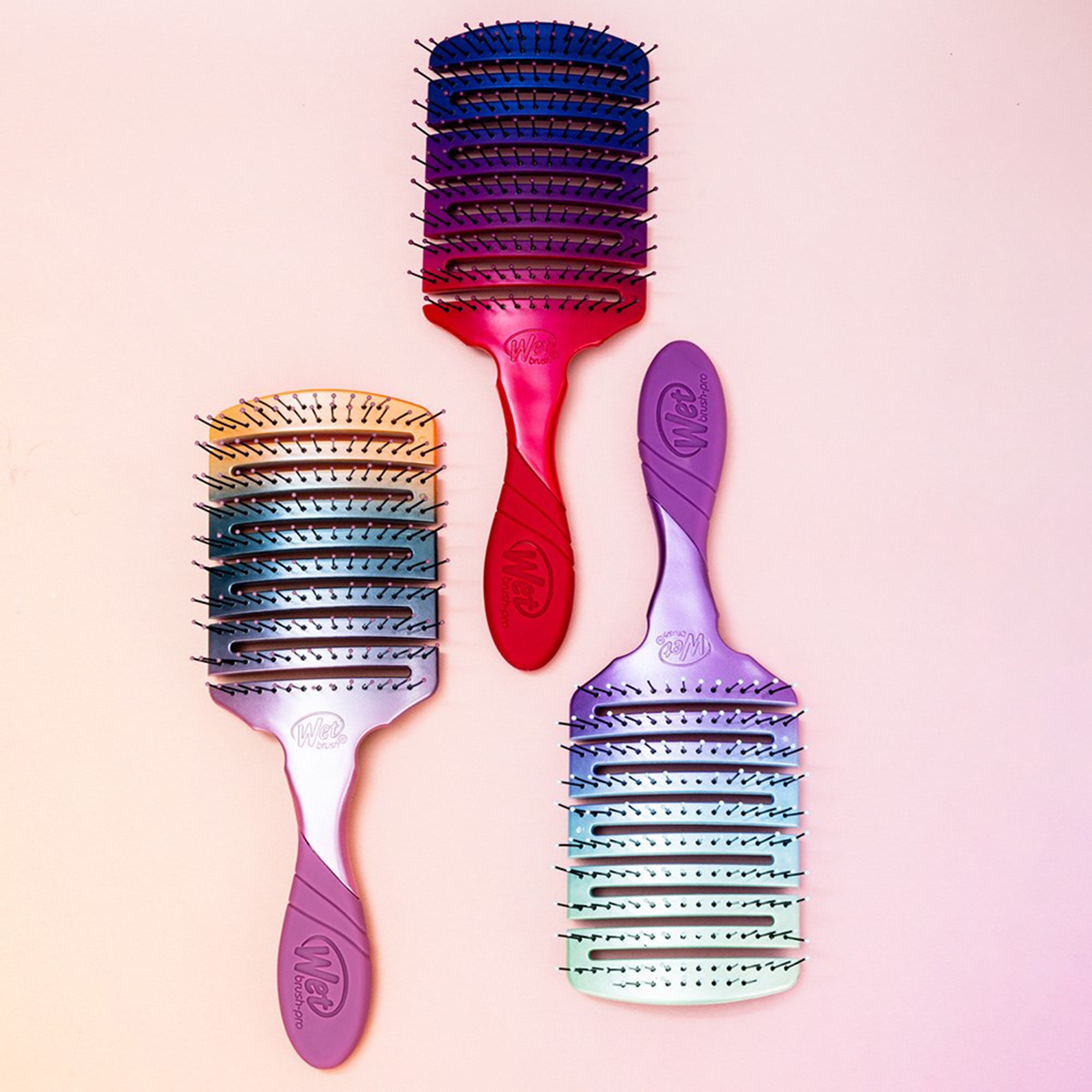 Pro Flex Dry Paddle Hair Brush - Teal Ombre