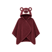 Kids Microfiber Hooded Bath Poncho – Bear Design