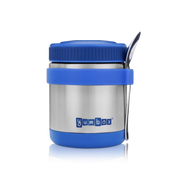 Blue Zuppa Food Jar with Spoon and Band
