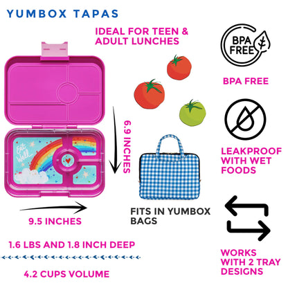Malibu Purple - Rainbow Tapas Lunchbox
